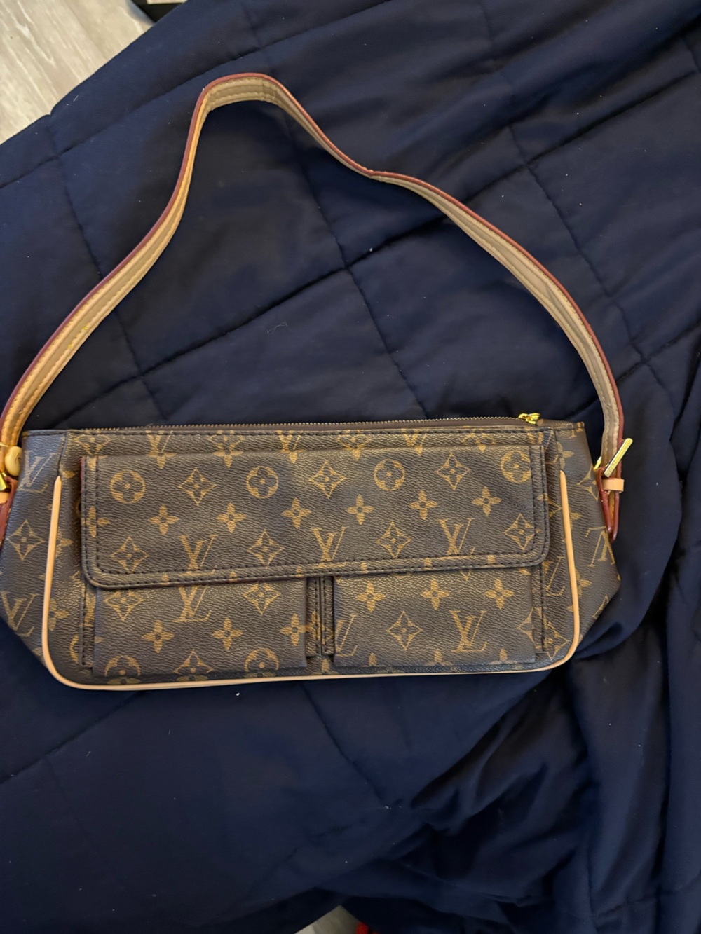 Faux-Louis Vuitton Monogram Canvas Brown Shoulder Bag
